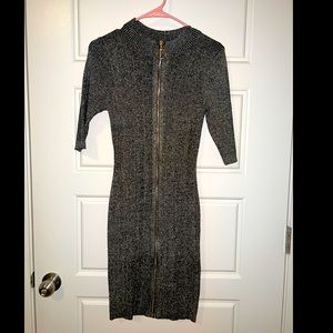 Gold Toned, Sexy Mini/MIDI Dress.